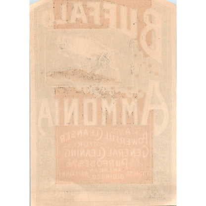 Antique Buffalo Ammonia Label American Blueing Co Buffalo NY SE8