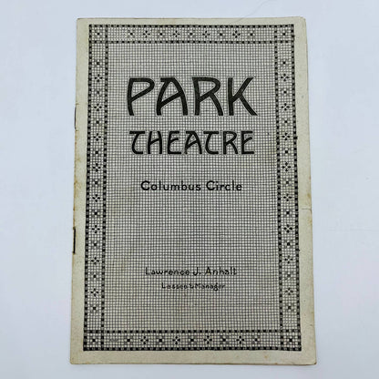 1921 Park Theatre Columbus Circle NY Opera Program ERMINIE Francis Wilson D6