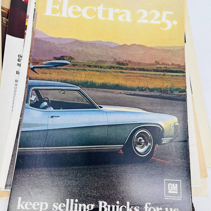 1960s-70s Huge Stack of BUICK Ads From Magazines BA1