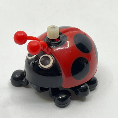 1977 Tomy Toy Wind-Up Walking Red and Black Spots Ladybug WORKS SE2