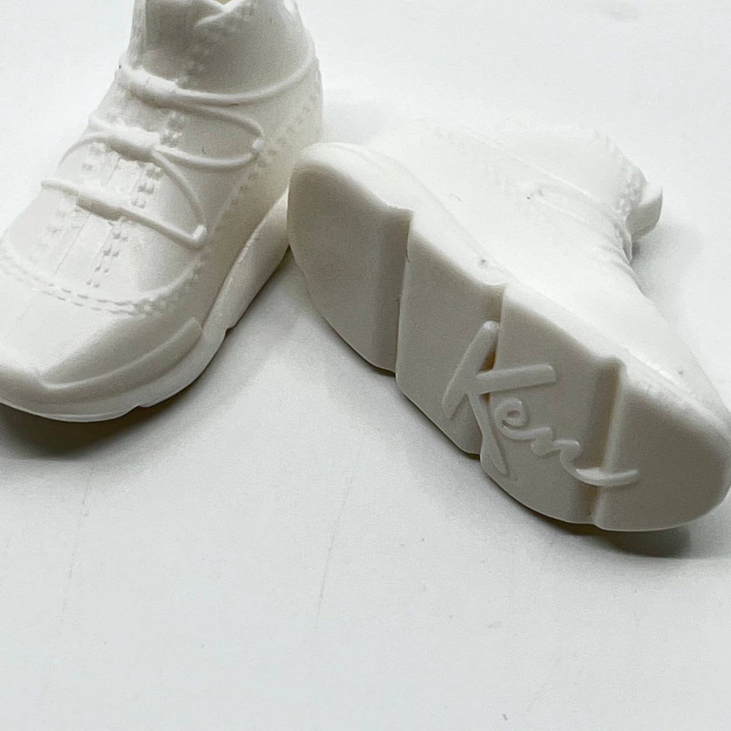 1990s Mattel Barbie Ken Doll White Basketball Shoes SC6