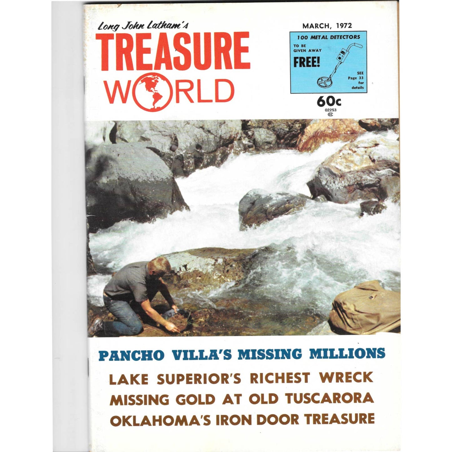 Long John Latham's Treasure World Magazine Mining Metal Detecting March 1972 M5