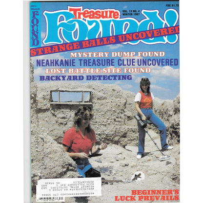 Treasure Found! Magazine 1987 Winter Metal Detecting Gold Diamonds M2