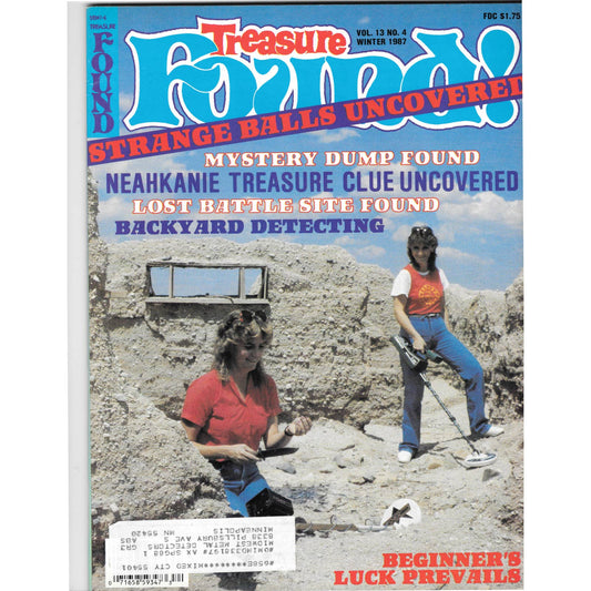 Treasure Found! Magazine 1987 Winter Metal Detecting Gold Diamonds M2
