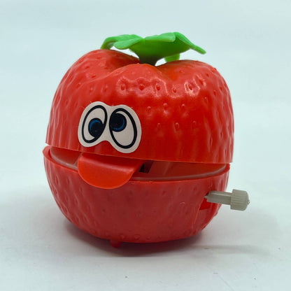 1970s Wind Up Toy Silly Strawberry Tounge Out Russ Hong Kong WORKS 2" TH7