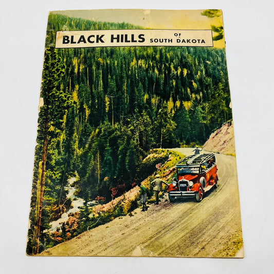 1932 Black Hills South Dakota Tourist Guide Book Large Size 30 Pages Color FL2