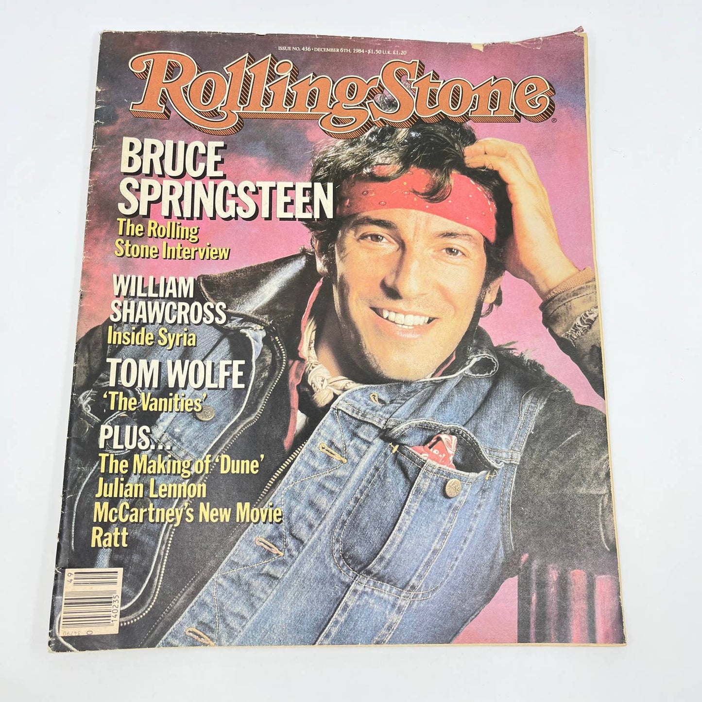 Rolling Stone Magazine December 1984 Bruce Springsteen Issue No 436 TF6