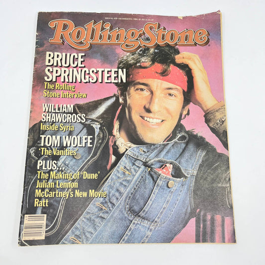 Rolling Stone Magazine December 1984 Bruce Springsteen Issue No 436 TF6