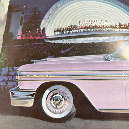 1958 Oldsmobile 14” Color Sales Brochure NinetyEight Starfire Super 88 V40-4