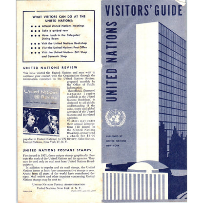 1964 Brochure - United Nations Visitors' Guide TH2-SF2