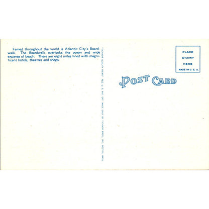 Vintage Postcard Fountain of Light Atlantic City New Jersey EA3