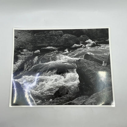 Vtg Original Art B&W Photo River Rapids Randolph Allen Kennedy 11x14 FL4