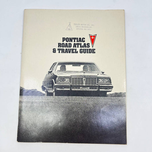 1977 Pontiac Road & Travel Guide Tusler Motor Co. Appleton Wisconsin TF9