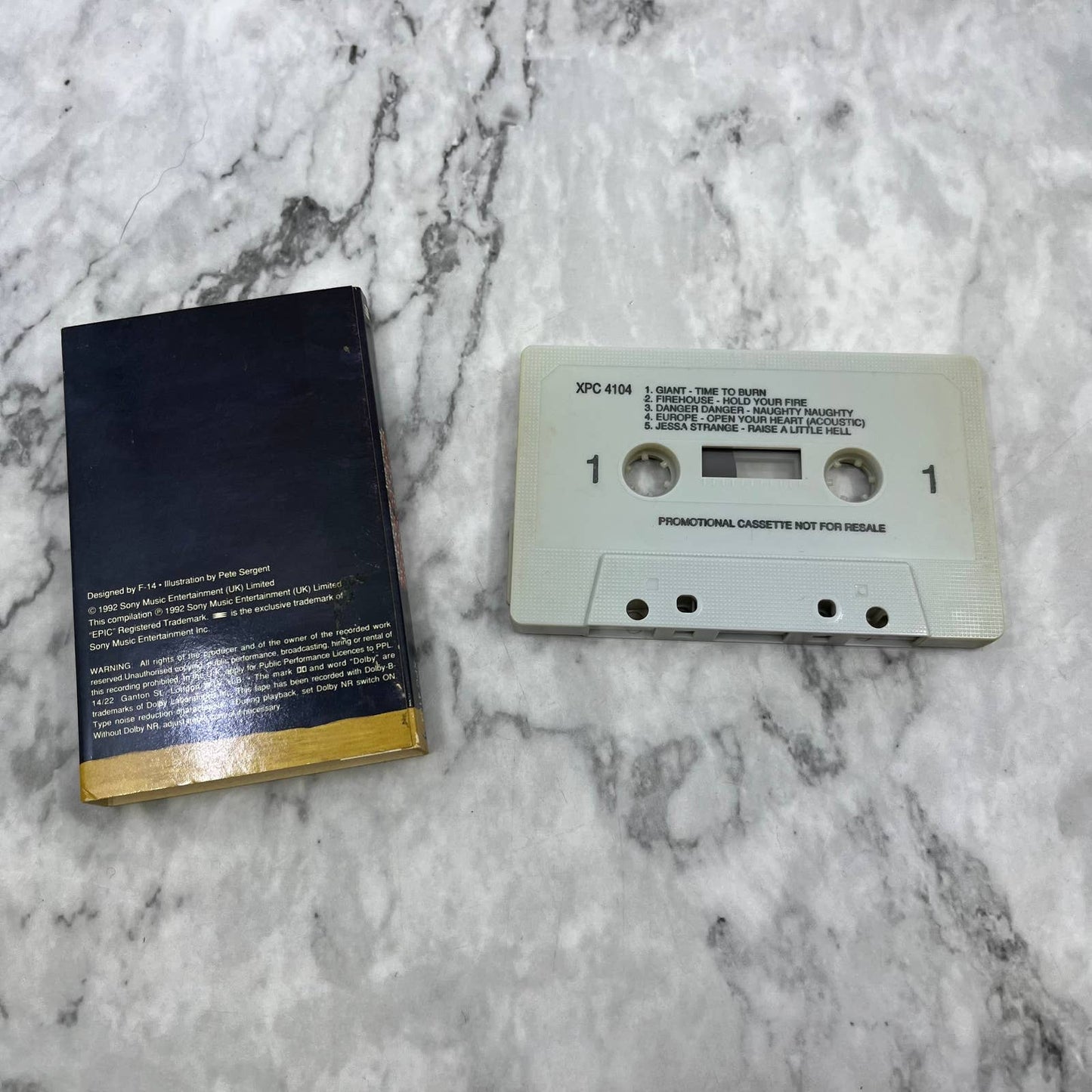 EPIC RECORDS SOLID ROCK (PROMO) (CASSETTE ALBUM) - Cassette Tape TD8-71