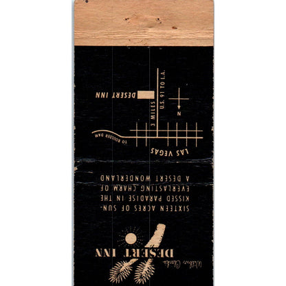 Wilbur Clark's Desert Inn Las Vegas NV Advertising Matchbook Cover SA1-M11