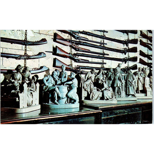 Davis Collection Statuary Mason Hotel Claremore OK Original Postcard P1-12