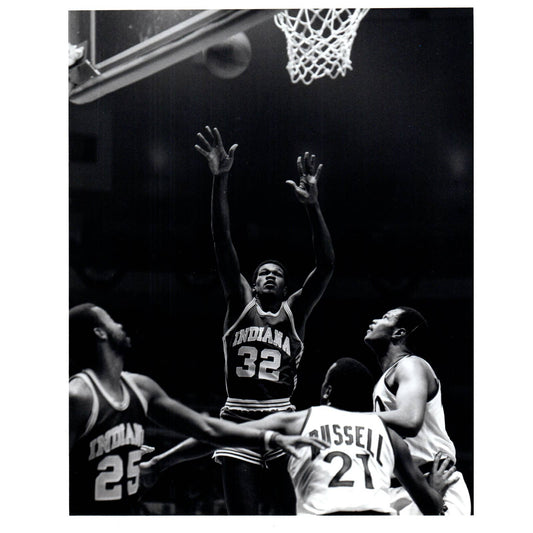 1982 Press Photo Basketball NBA Indiana Pacers Herb Williams 8x10" AD3
