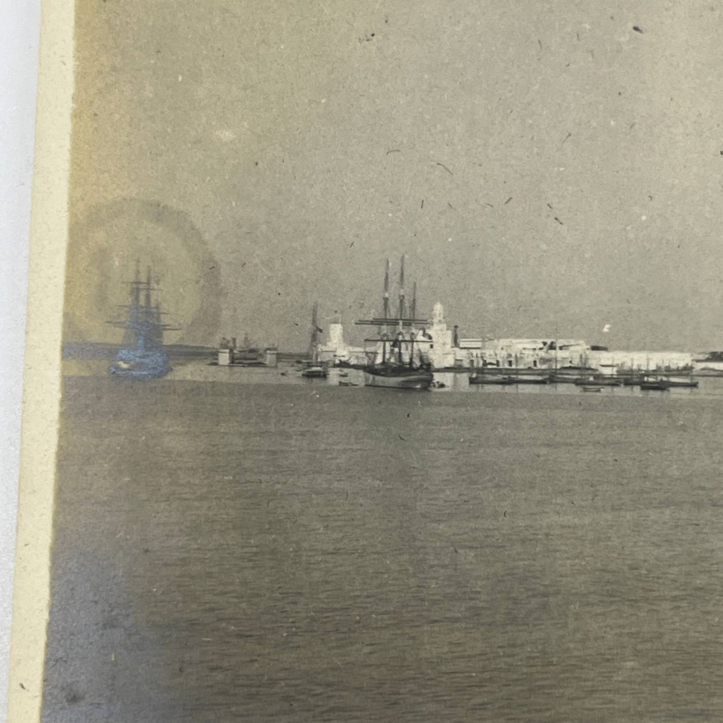 1903 Photo Mexican Gunboats in Veracruz Harbor Fortress Juan de Ulloa AC7