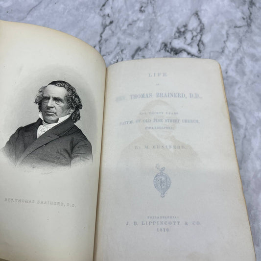 180 Life Of Rev. T. Brainerd Pastor Of Old Pine Street Church M. Brainerd TJ6