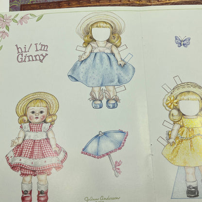 Vtg Uncut Paper Doll Sets Lot of 11 Pages Evelyn Gathings Sandra Vanderpool TF5