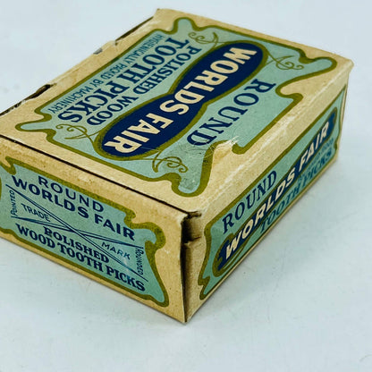 Vintage Full Box of Round World’s Fair Round Polished Toothpicks TC4