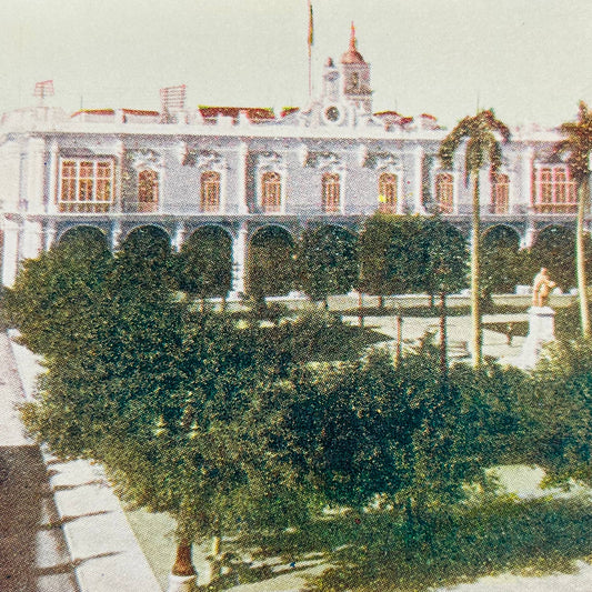 1905 Stereoview Card Palace of the Captain General Havana Cuba
