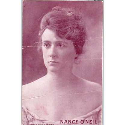 Antique Postcard RPPC Victorian Photo Nance O'Neil Phila Post Card Co SE8
