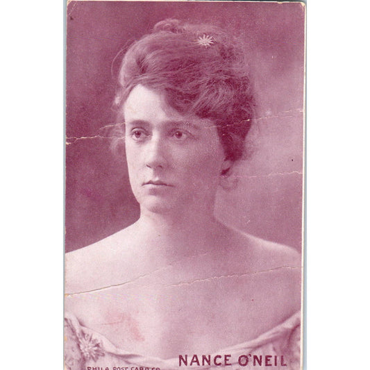 Antique Postcard RPPC Victorian Photo Nance O'Neil Phila Post Card Co SE8
