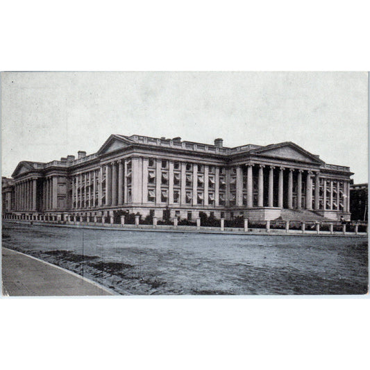 Treasury Building Washington DC c1910 Original Postcard TK1-24
