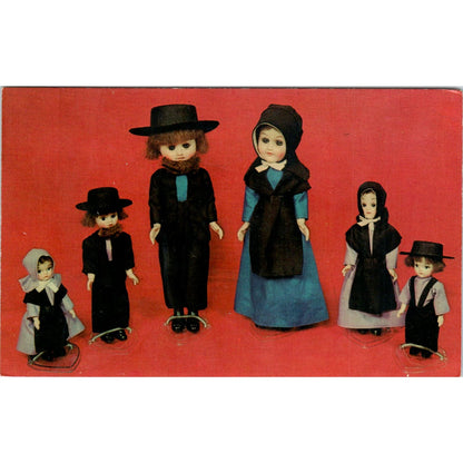 Amish Dolls - Photo by Jim E. Hess Original Postcard PB5