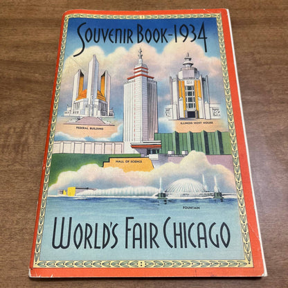 1934 World's Fair Chicago Souvenir Book A Century of Progress B1