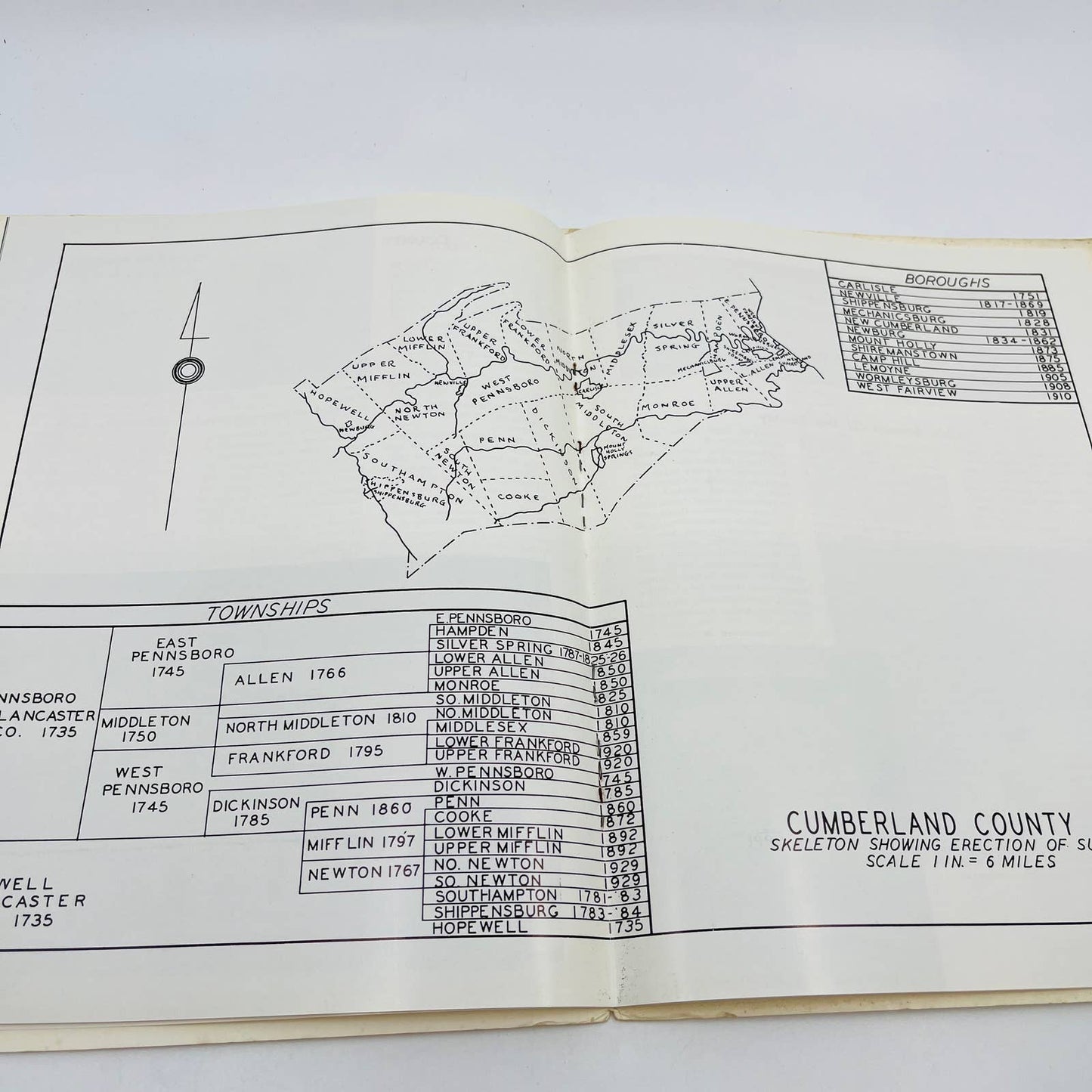 1962 Cumberland County and Its Government Booklet Carlisle PA BA1