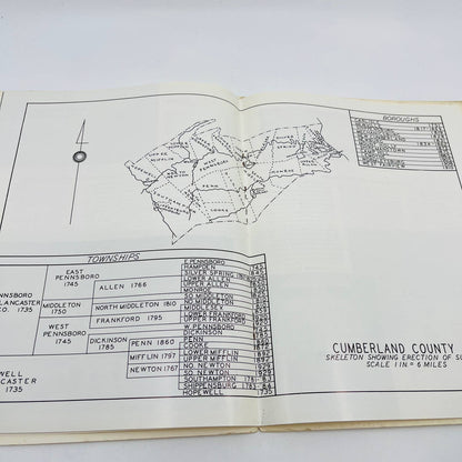 1962 Cumberland County and Its Government Booklet Carlisle PA BA1