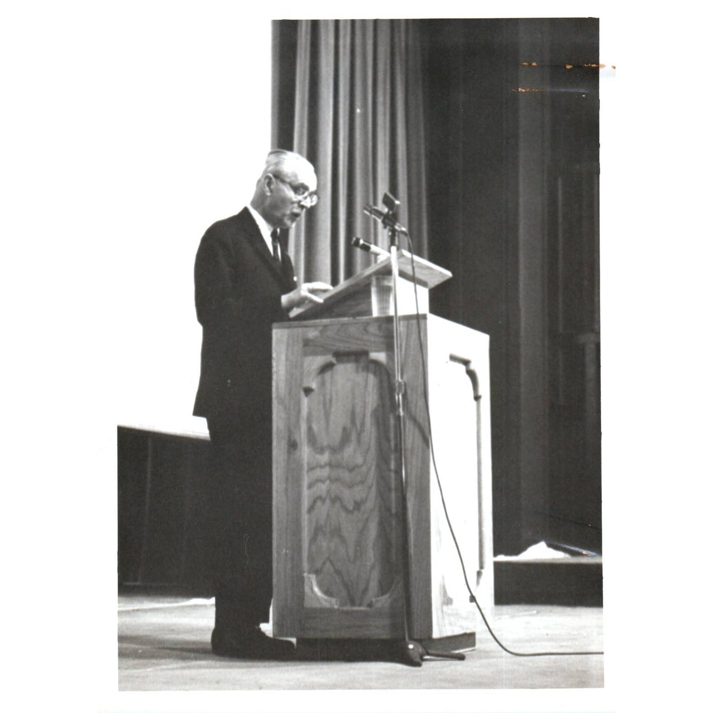 Ernst Lemberger Austria Ambassador Yankton College Convocation 1966 Photo TK1-P5