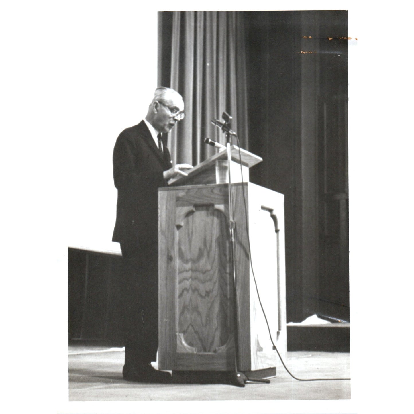 Ernst Lemberger Austria Ambassador Yankton College Convocation 1966 Photo B8