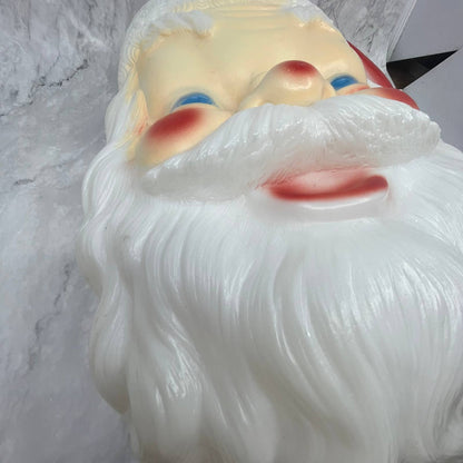 VTG 1968 Empire Lighted Christmas Blow Mold Santa Face 17" Santa Head w/Cord