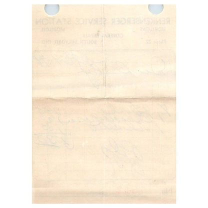 1949 Reckenberger Service Station Memo Mobiloil Mobilgas South Milford 7812 AD8