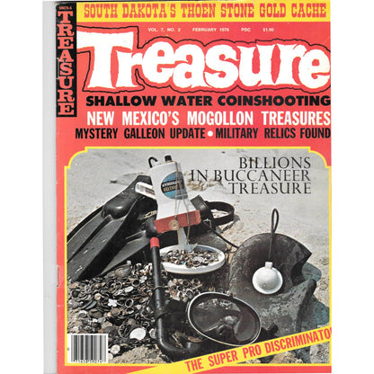 Treasure Magazine - Treasure Hunting Gold Mining Metal Detecting Feb 1976 M5