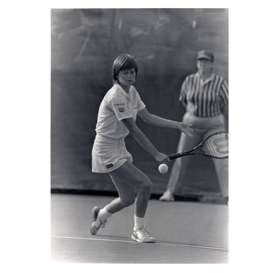 1985 Press Photo Women's Tennis Hana Mandlikova Flushing Meadow ~5x7" AD2-3