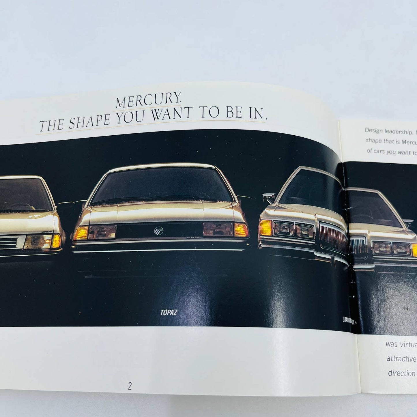 1988 Mercury Catalog Brochure Press Book Tracer Topaz Cougar Sable BA1