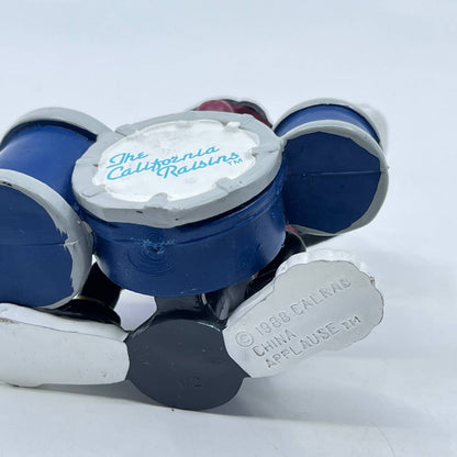 Vintage 1988 The California Raisins PVC Figure Drummer Rock Band Applause 3" TF9