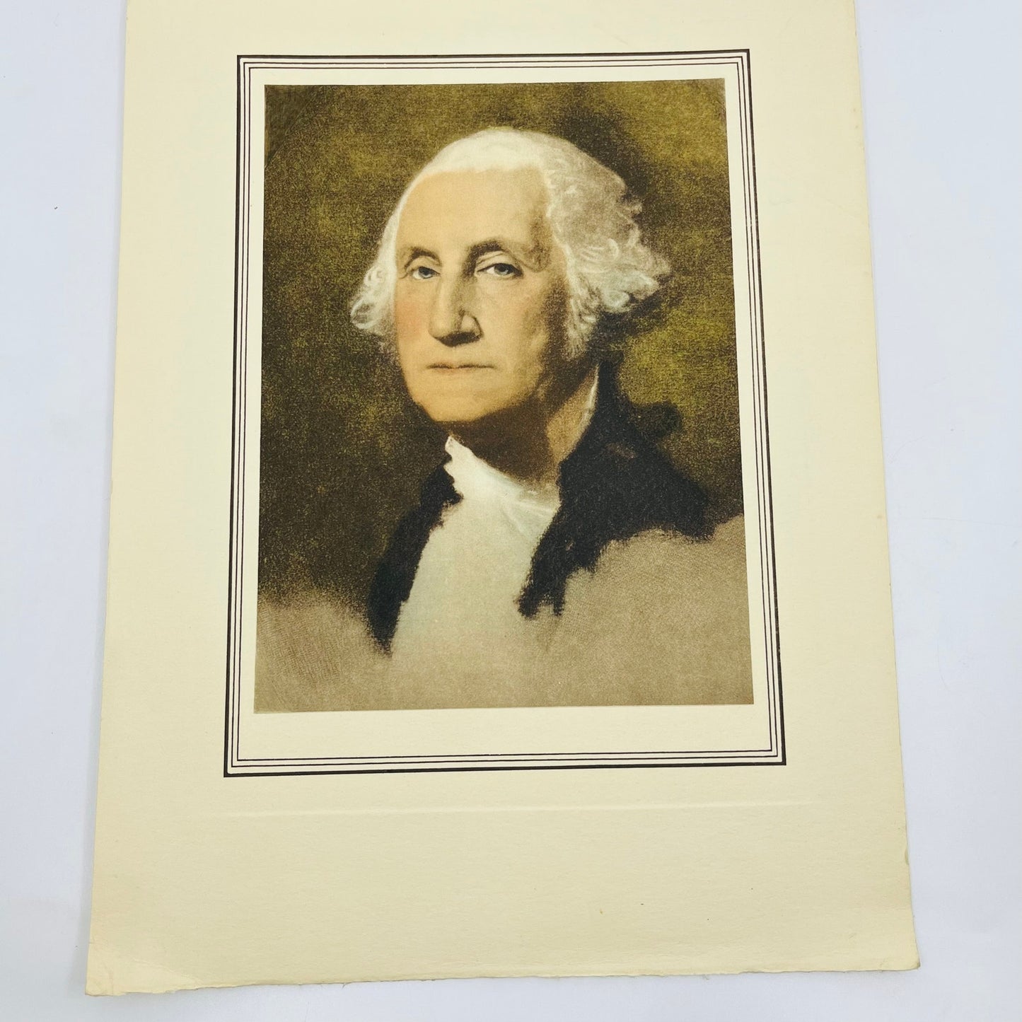 1970s George Washington Matted Print Shellbuilder Company Houston TX V37-4