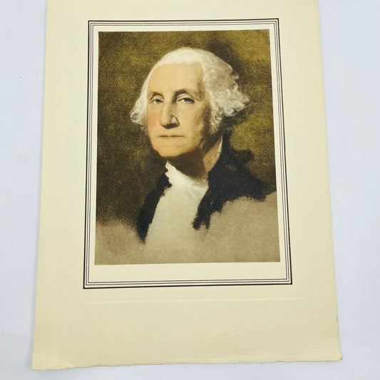 1970s George Washington Matted Print Shellbuilder Company Houston TX V37-4