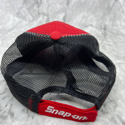 Snap-On Hat Cap Adjustable Adult Rock N Roll Cab Express Red Black Trucker HB1