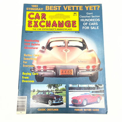 CAR EXCHANGE Magazine 1980 APR - '59 DESOTO, '63 STING RAY TG1