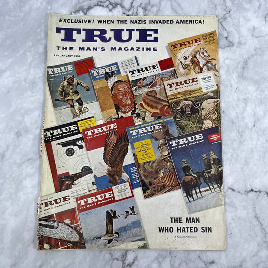 TRUE The Man's Magazine - Jan, 1956 - Germans Invading U.S. TJ3
