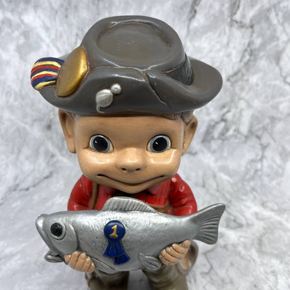 1970s Blue Ribbon Trout Smiley Fly Fisherman Fishing Atlantic Mold TA9