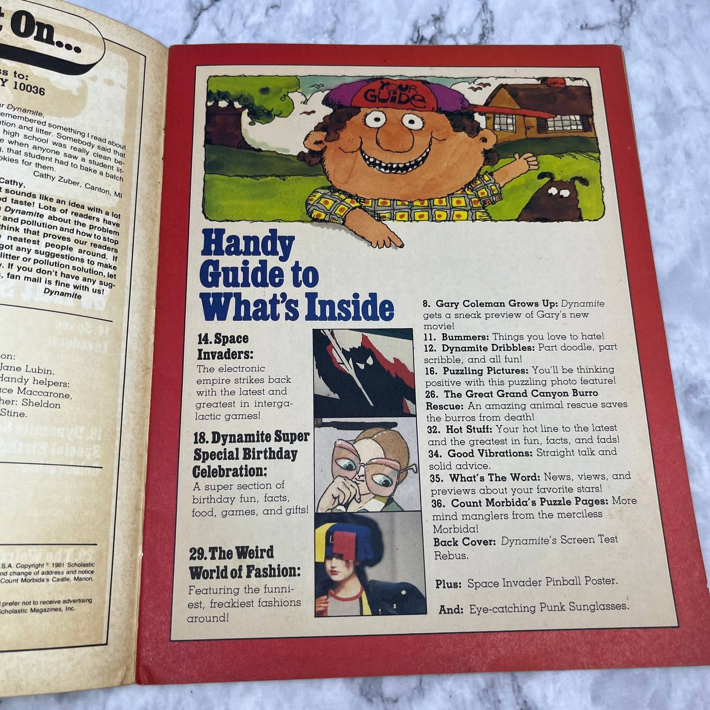 1981 Dynamite Magazine #81 Gary Coleman Rare ORIGINAL Vintage TJ4-2