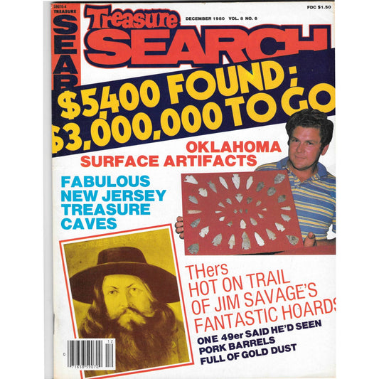 Treasure Search Magazine 1980 December Metal Detecting Gold Diamonds M2