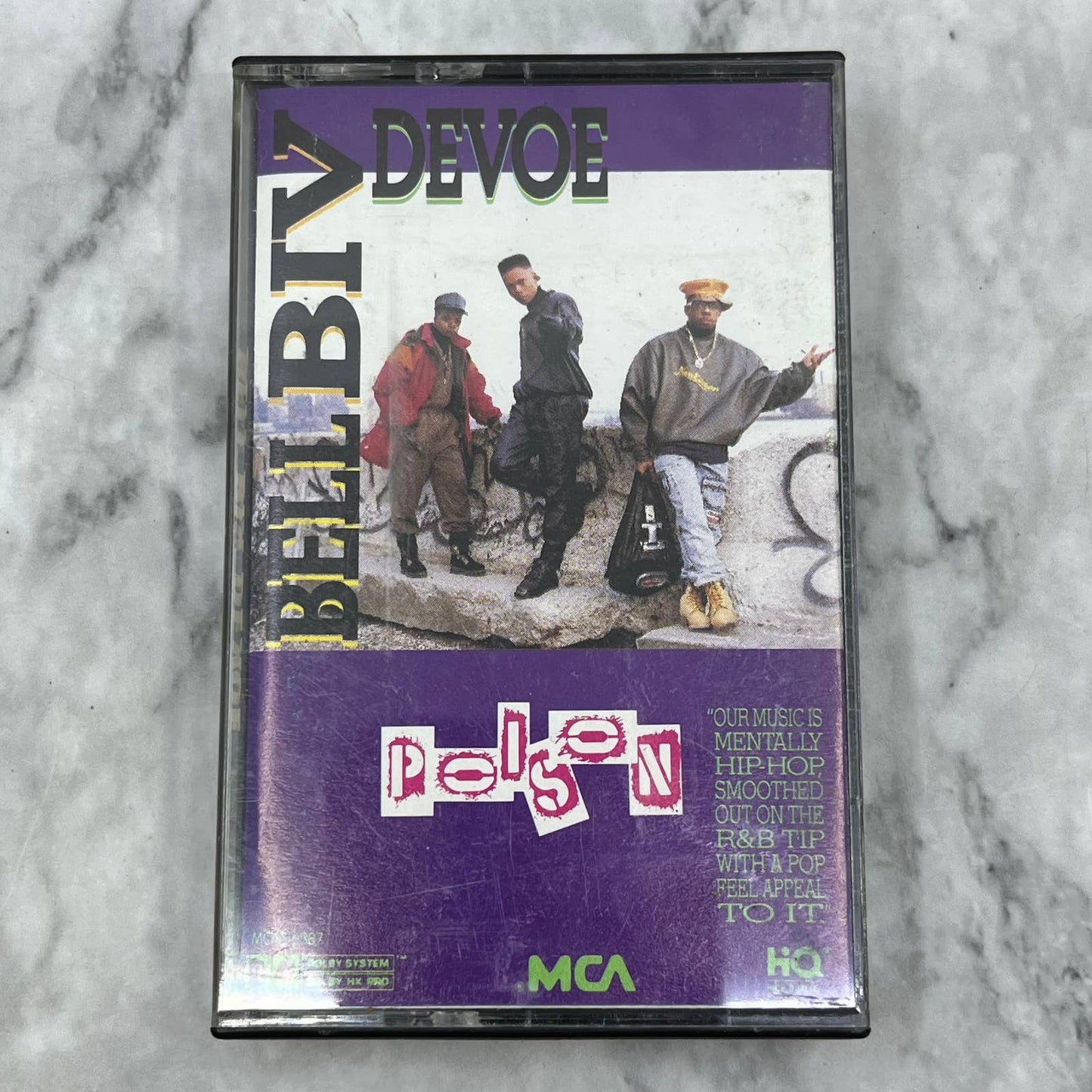 Vtg Bell Biv DeVoe Poison Cassette Tape Mar 1990 MCA Records TJ4